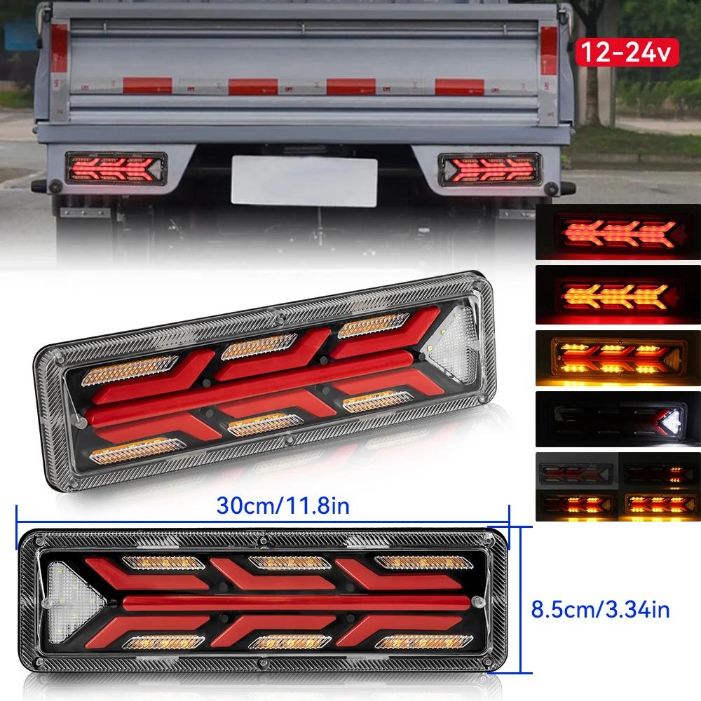 2 шт. водонепроницаемый 12 В светодиодный задний фонарь для прицепа, грузовика, лодки, автофургона, фургона, рулевого тормоза, заднего хода, противотуманный задний фонарь