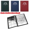 Artificial PU Leather Coin Collection Holder 120 Pockets Penny Album Gifts Coin Collection Album 10 Pages