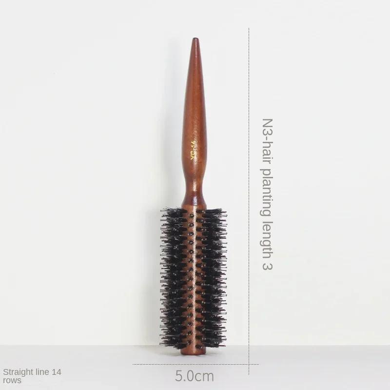 6 стилей, круглая вращающаяся щетка с деревянной ручкой, прямая расческа для волос из саржи, щетина кабана, круглая щетка для завивки волос, парикмахерский инструмент