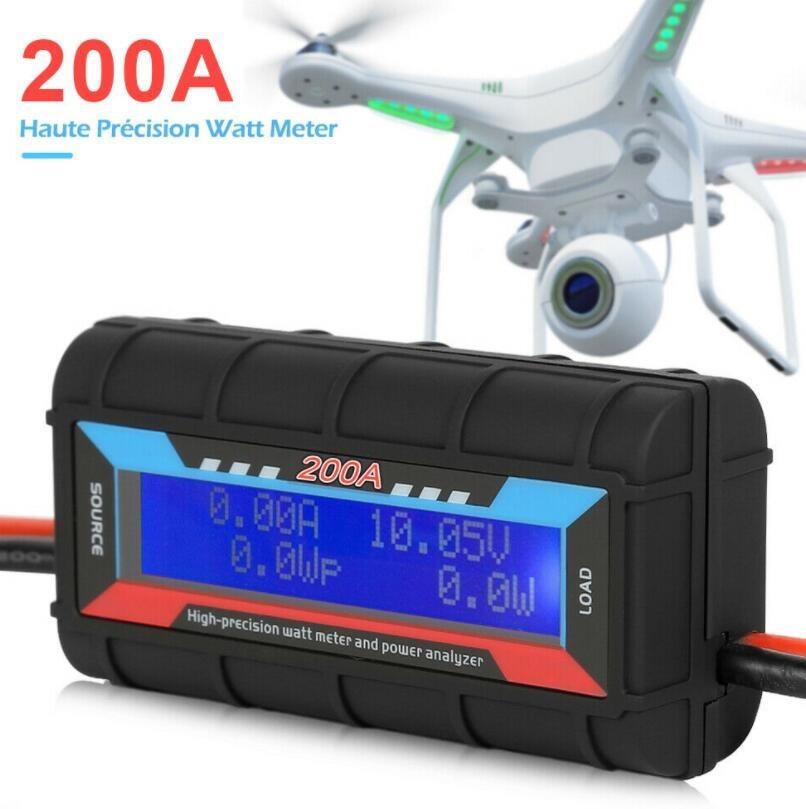 Ft08 200A вольтметр амперметр тестер аккумулятора прочный ваттметр монитор высокая точность радиоуправляемый автомобиль цифровой анализатор мощности ток энергии