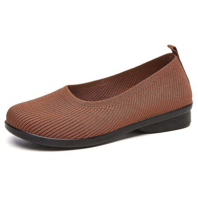 Обувь женская обувь универсальная летняя новая однопедальная на плоской подошве старые пекинские тканевые туфли мягкая подошва не устают ноги повседневная обувь