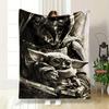 Warm and Cozy Flannel Blanket, Star Wars Grogu Din Djarin Blanket, Sofa Bedroom Office Leisure Nap Cover Blanket,Kid's Nice Gift