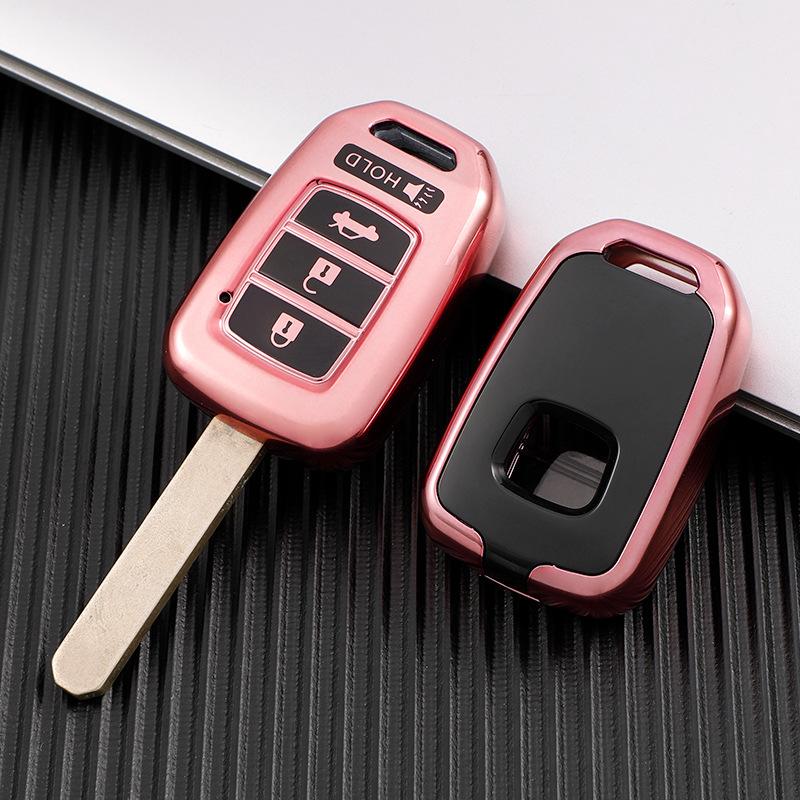 ТПУ автомобильный чехол для ключей с 4 кнопками для Honda Accord CRV Civic Jazz HR-V HRV 2013 2014 2015 2016 аксессуары для защиты ключей