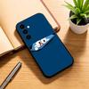 Cute Cartoon D-Doraemon Shockproof Phone Case Black Silicone Soft For Samsung Galaxy A73,A72,A71,A70,A53,A52,A51
