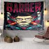 Vintage Barbershop Print Tapestry, Unique Design Tapestry, Wall Decor for Bedroom,Livingroom, Playroom,Heartwarming Fan Holiday Gifts