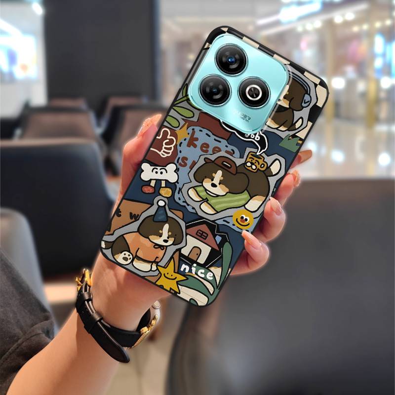 Shockproof Protective Phone Case For ZTE Blade A75 4G/Z2359 Full Wrap Anti-dust Back Cover Cute TPU Fashion Design