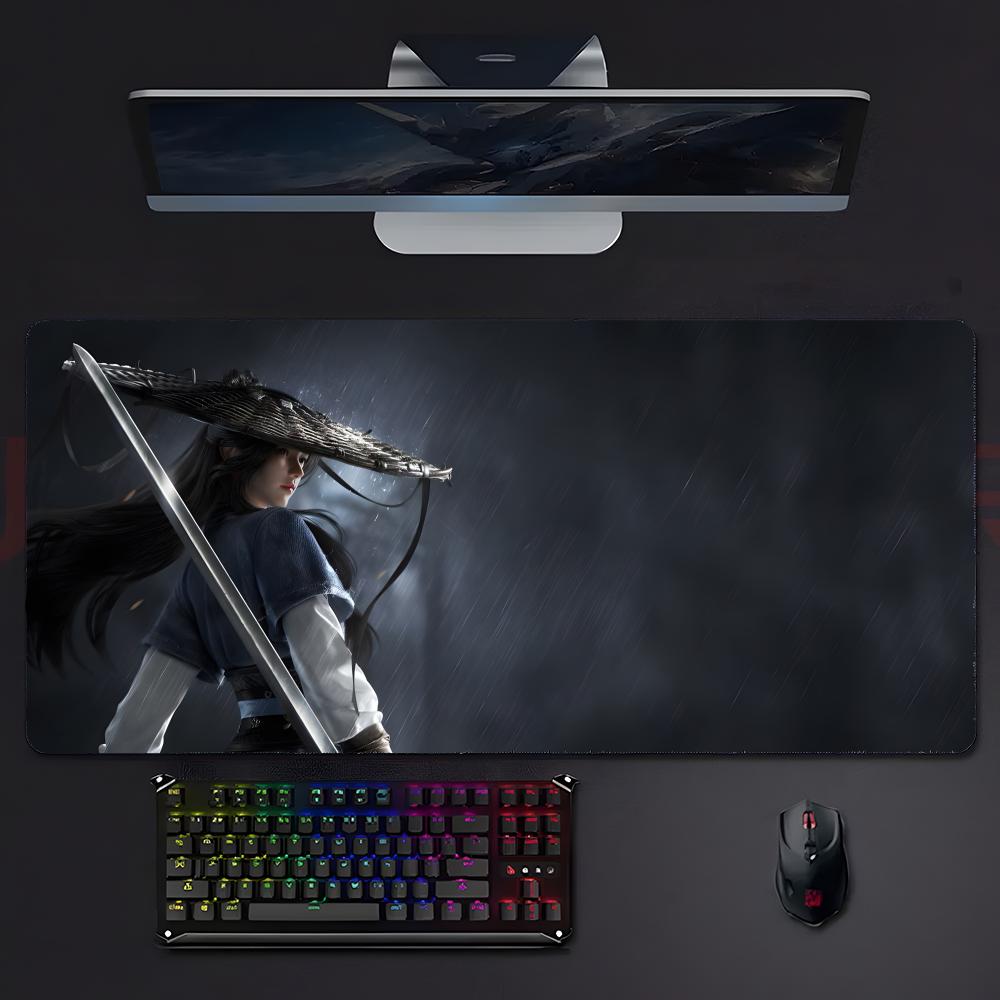 Game Martial Ssword Of Justice Mouse Pad Mousepad Large Gaming Lockedge Thickened Pc Table Desk Mat