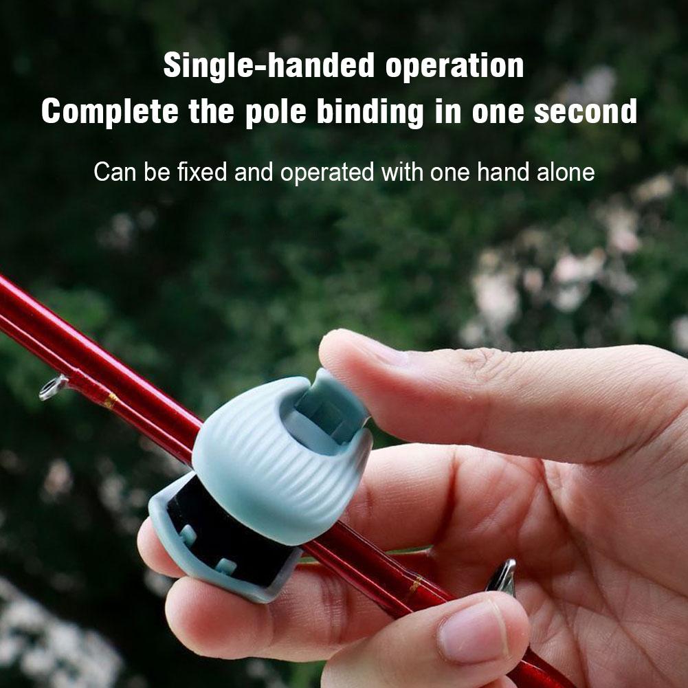 4 шт. Держатель для удочки - Портативные разборные зажимы для удочки для земли/автомобиля/стены/пляжа, Автоматически фиксирующийся ремешок-держатель для удочек