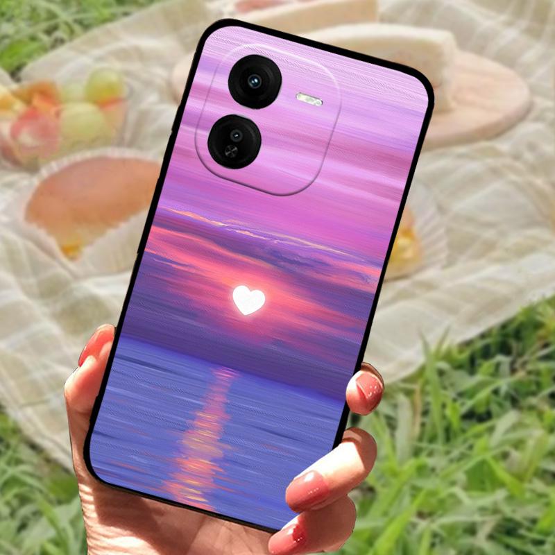 Чехол для телефона Vivo IQOO Z9x Роскошный Расписной Силиконовая Задняя Крышка для IQOO Z9x Защитный Чехол из Мягкого ТПУ с Защитой от Отпечатков Пальцев