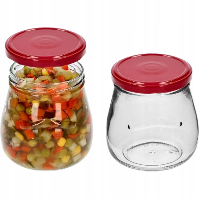 Jam jars with lids, 6 pcs, 500 ml