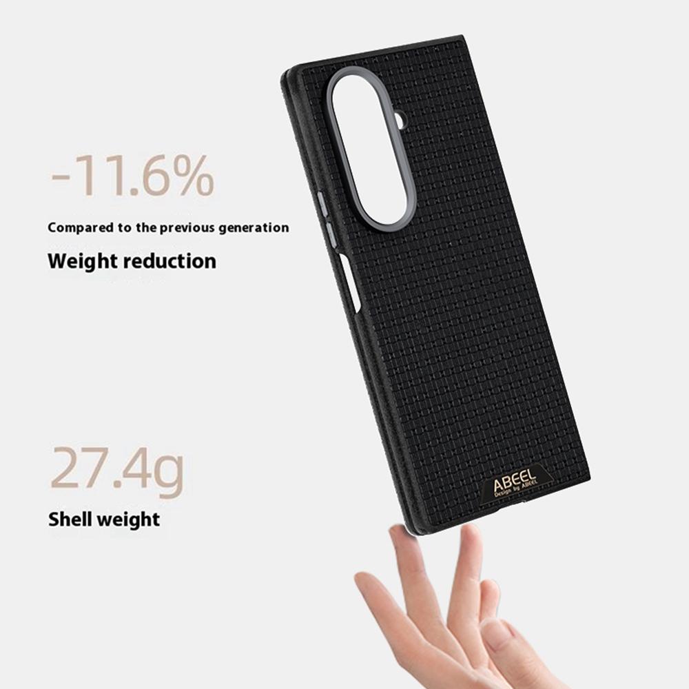ABEEL For Samsung Galaxy Z Fold7 5G Magnetic Case Textured Micro-Embossing Back Cover