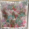 Beautiful Sintra Garden! Light Luxury Twill Square Scarf Silk Silk Scarf Women'S Spring Versatile Mulberry Silk Scarf Shawl