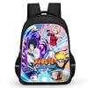 Школьный рюкзак из аниме NARUTO, карманы на двойной молнии, прочный, легкий, 16 дюймов, подходит для детей, мальчиков и девочек, возраст 5-11 лет