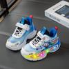 Детская модная обувь 2025 осень новые кроссовки из сетки для мальчиков популярные дышащие папины кроссовки мальчик тренд