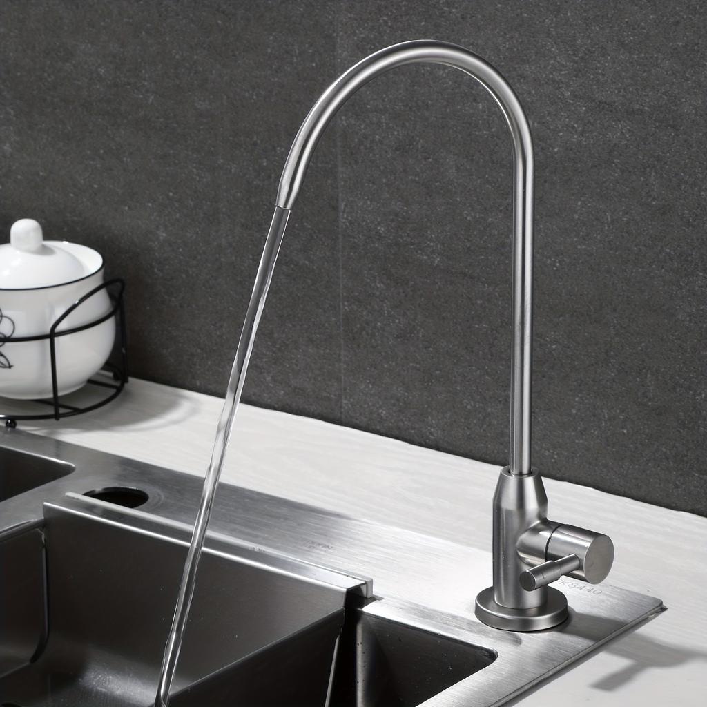 1 шт. матовый никель кухонный фильтр для воды - нержавеющая сталь 304, смеситель RO без воздушного зазора для обратного осмоса