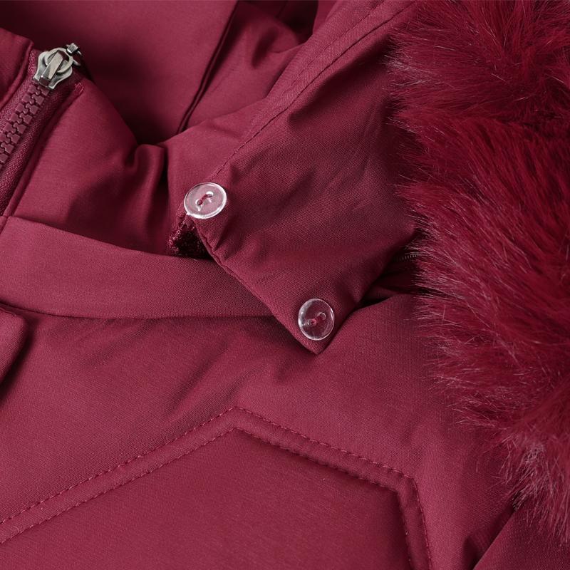 Зимние пальто для женщин среднего возраста больших размеров с капюшоном и воротником из искусственного меха, элегантные, толстые, теплые парки, женские куртки