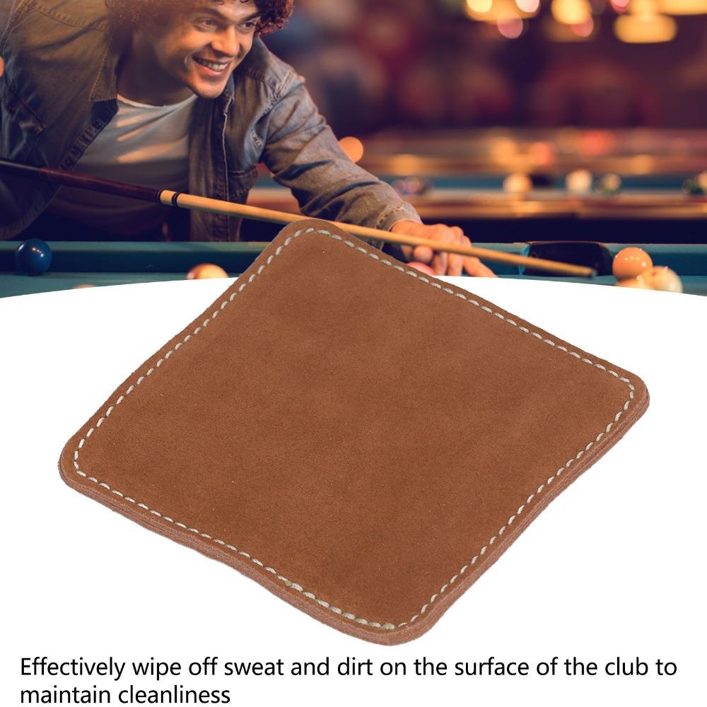 Leather Billiard Cue Cloth Rough Surface Pool Cue Polisher Billiard Cue Burnisher  Pool Accessories