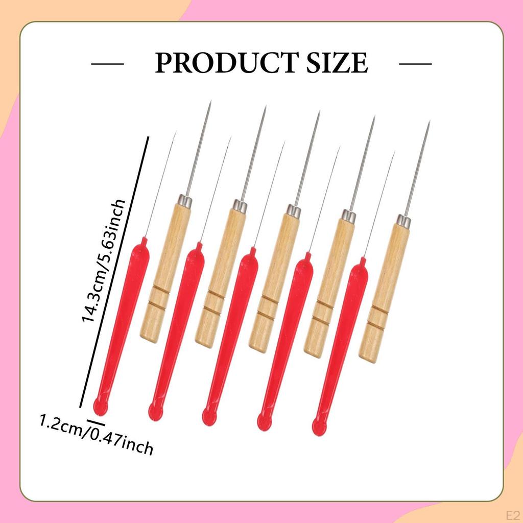 10x Beading Thread Pins Threader Compact Stainless Steel Professional Household Ergonomic Jewelry