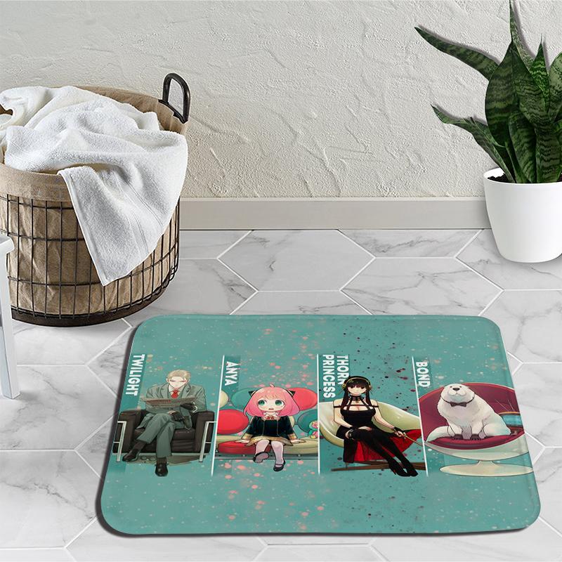 Семейный прикроватный коврик Spy X Anya Forger, дверной ковер Loid Yor Forger, мультяшный напольный коврик для гостиной, тапис, украшение, гобелен