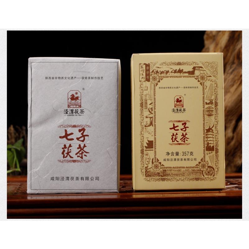 Jingwei Fu Cha Shaanxi Qizi Jinhua Fu Чай Золотой Цветочный Чай Кирпич 357г Черный Чай