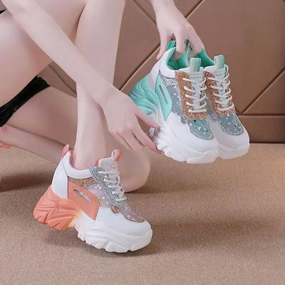 Мода Мода 2025 Весна Осень Сетчатая Дышащая Обувь для Женщин для Ходьбы Стильная Дешевая Дизайнерская Роскошная Корейская Женская Обувь в Распродаже