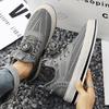 Men's shoes large mesh hollow breathable summer new board shoes heightening rotating button cover feet casual sports trendy shoes