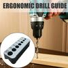 Drill Bit Guide 4-10MM 7 Sizes Multi-Functional Drill Jig Block