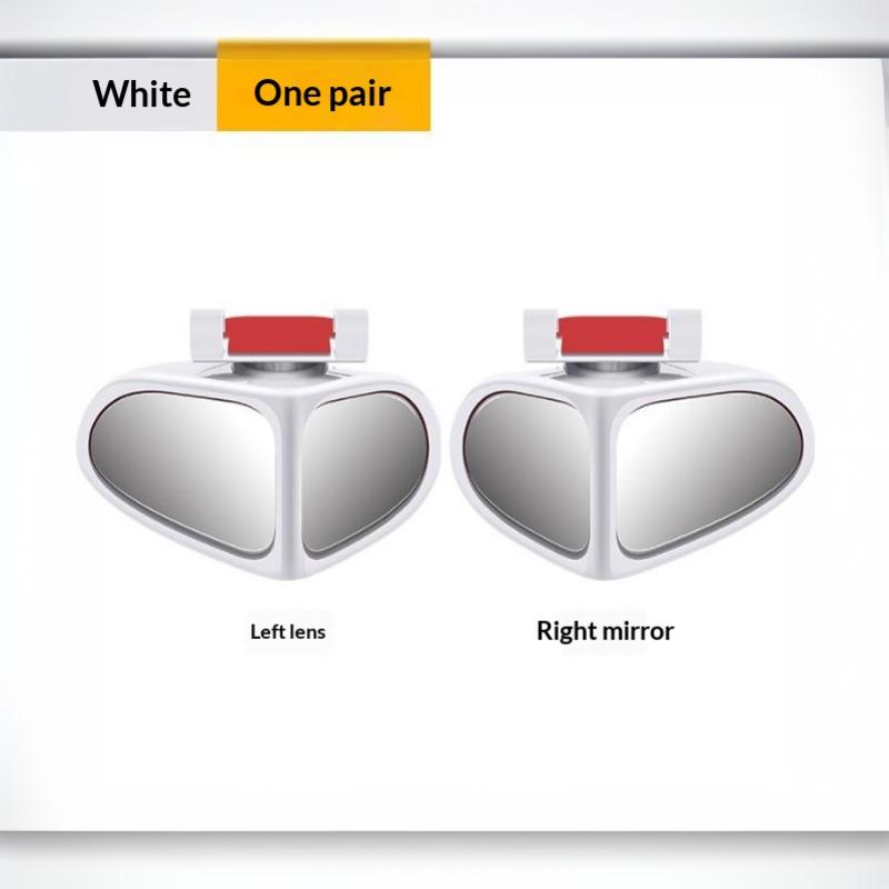 Car Blind Spot Mirror 360 Rotatable Wide Angle Anti-Scratch for Front Rear Wheel Reverse Parking Auto Use