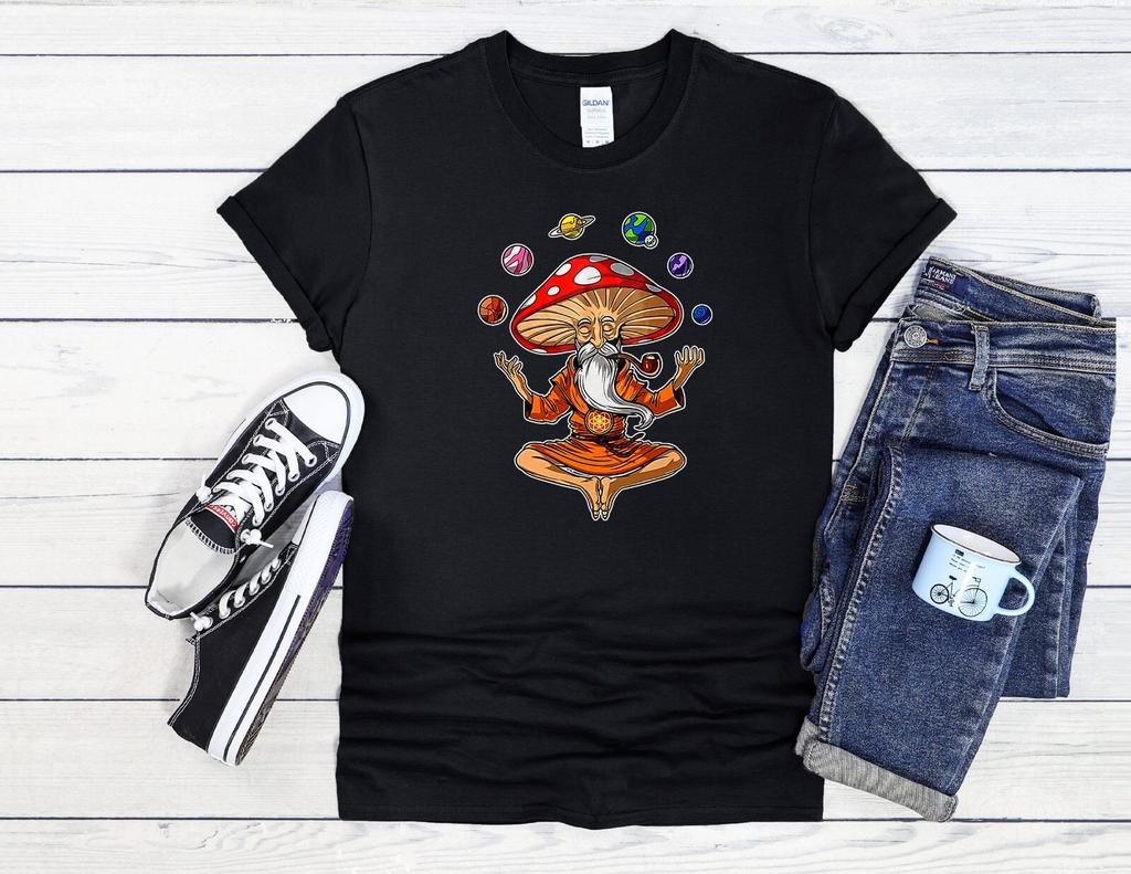 26 Magic Mushroom Buddha Yoga Cool Men Women Unisex T Shirt Hoodie Baseball 3080 Unisex T-Shirt