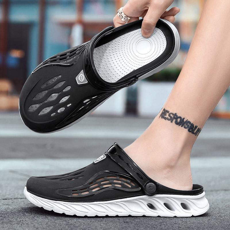 Summer Comfortable Men's Garden Clogs Male Outdoor EVA Injection Clogs Casual Sandal Men Beach Slippers Water Shoes Pool Sandals