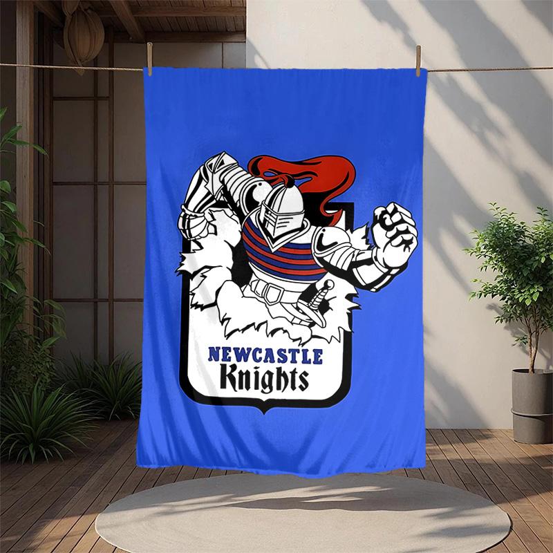 Knights Flannel Blanket Soft Warm All-Season Throw, Design for Camping, Car Travel, Hiking Sofa, Bed, Office Perfect Gift for Parties