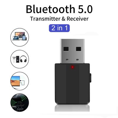 2 в 1 V5.0 Bluetooth передатчик приемник мини 3,5 мм AUX стерео беспроводной музыкальный адаптер для автомобиля радио ТВ Mp3 динамик