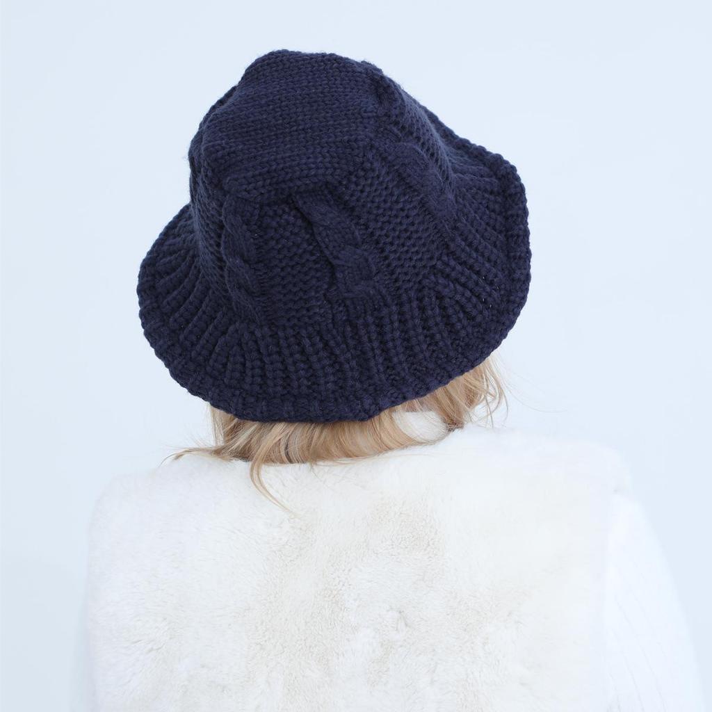 Женская осенне-зимняя шерстяная шляпа-горшок, студенческая вязаная теплая водонепроницаемая рыбацкая шапка