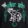 Nike Printed Loose Fit Crew Neck Short Sleeve T-Shirt Men Tops Black HJ0805-010