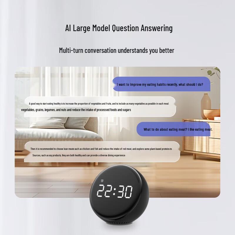 Xiaodu Smart Alarm Clock Speaker Pro CN plug (adapter included)