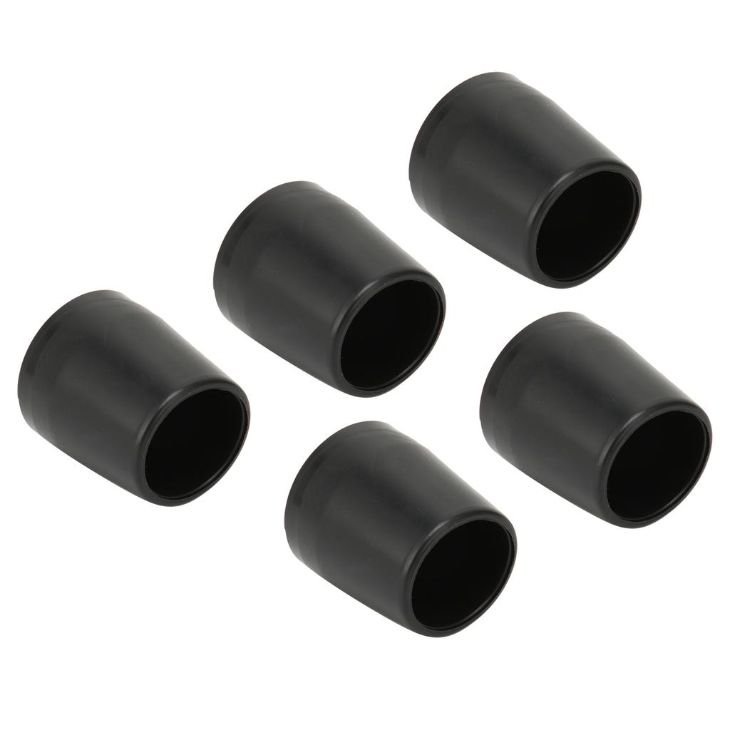 5 Pcs Crutch Tips Thick Rubber Single Angle Cane Foot Cane Walking Stick Crutch Foot PadBlack