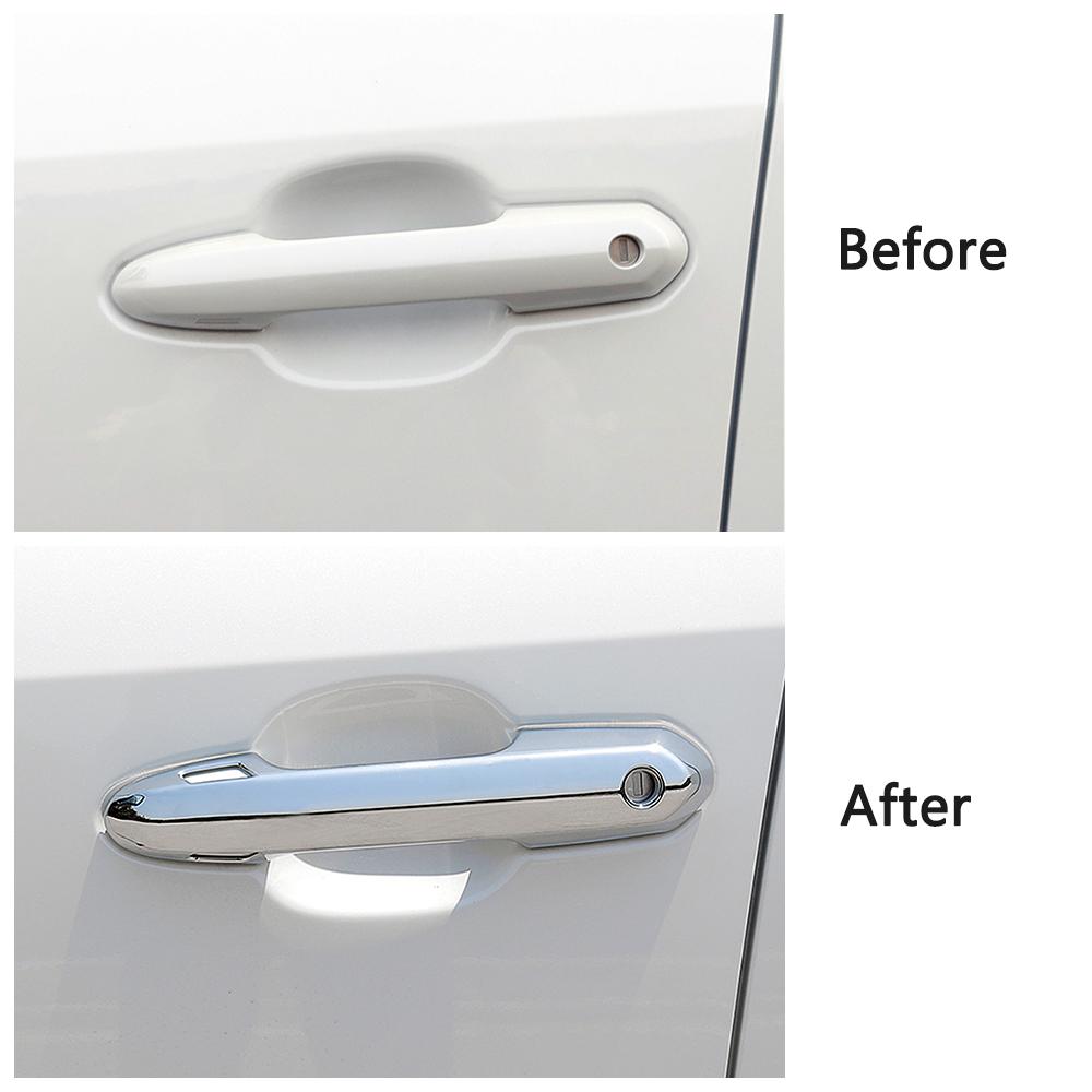 Для Toyota Rav 4 Rav4-2023 цветная дверная ручка из углеродного волокна, защитная крышка из АБС-пластика, хромированная отделка с 2 умными