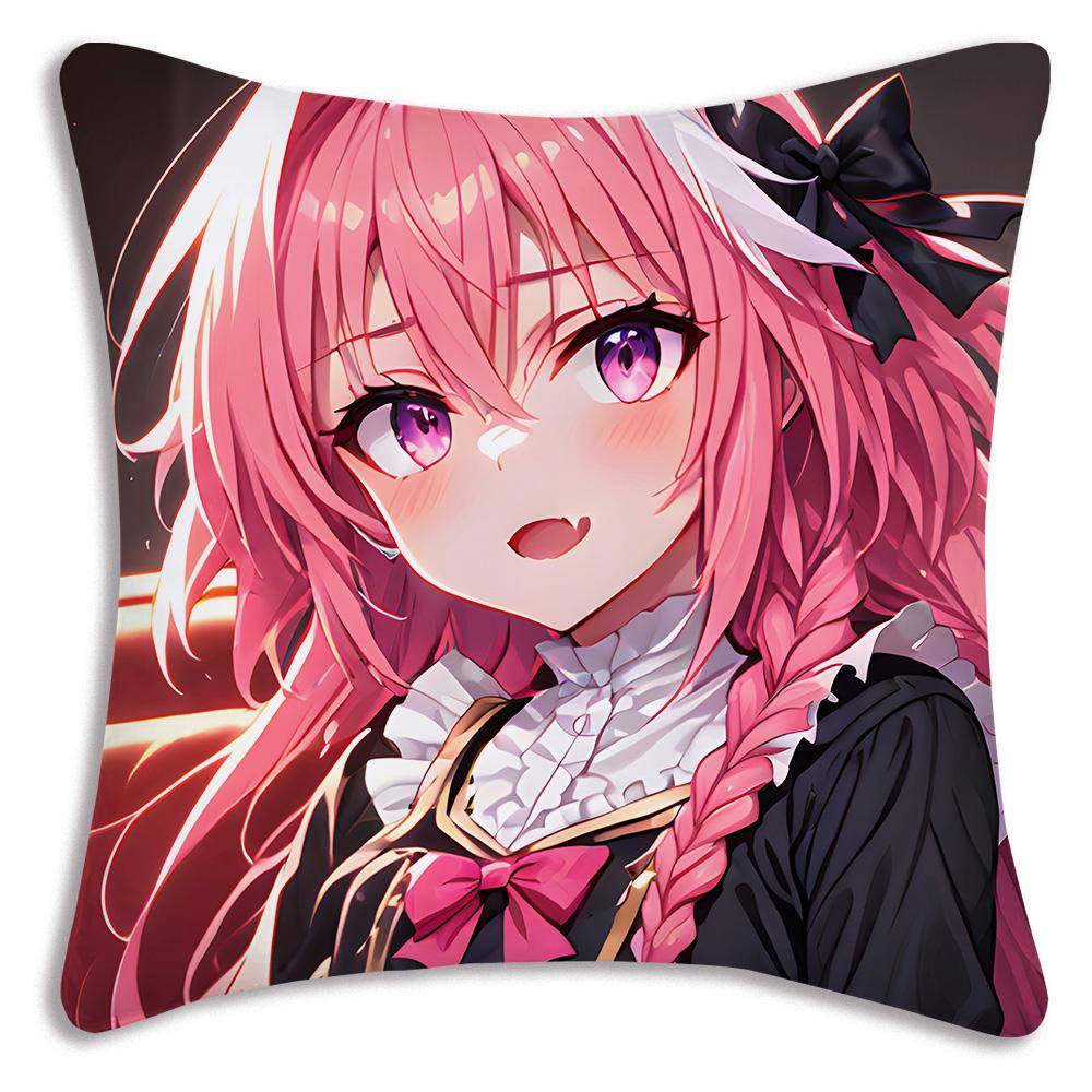 Аниме F-Fate Apocrypha Астольфо Наволочки Мультяшные Декоративные для Дивана Домашние Двусторонние Короткий Плюш Милая Наволочка
