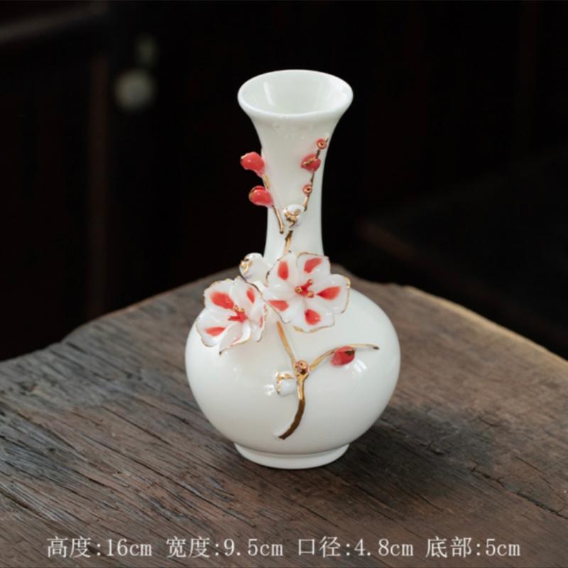 Белая керамическая ваза Ваза для цветов Блоссом Настольные декоративные вазы Эстетичная скульптура Фигурка Домашнее настольное центральное украшение