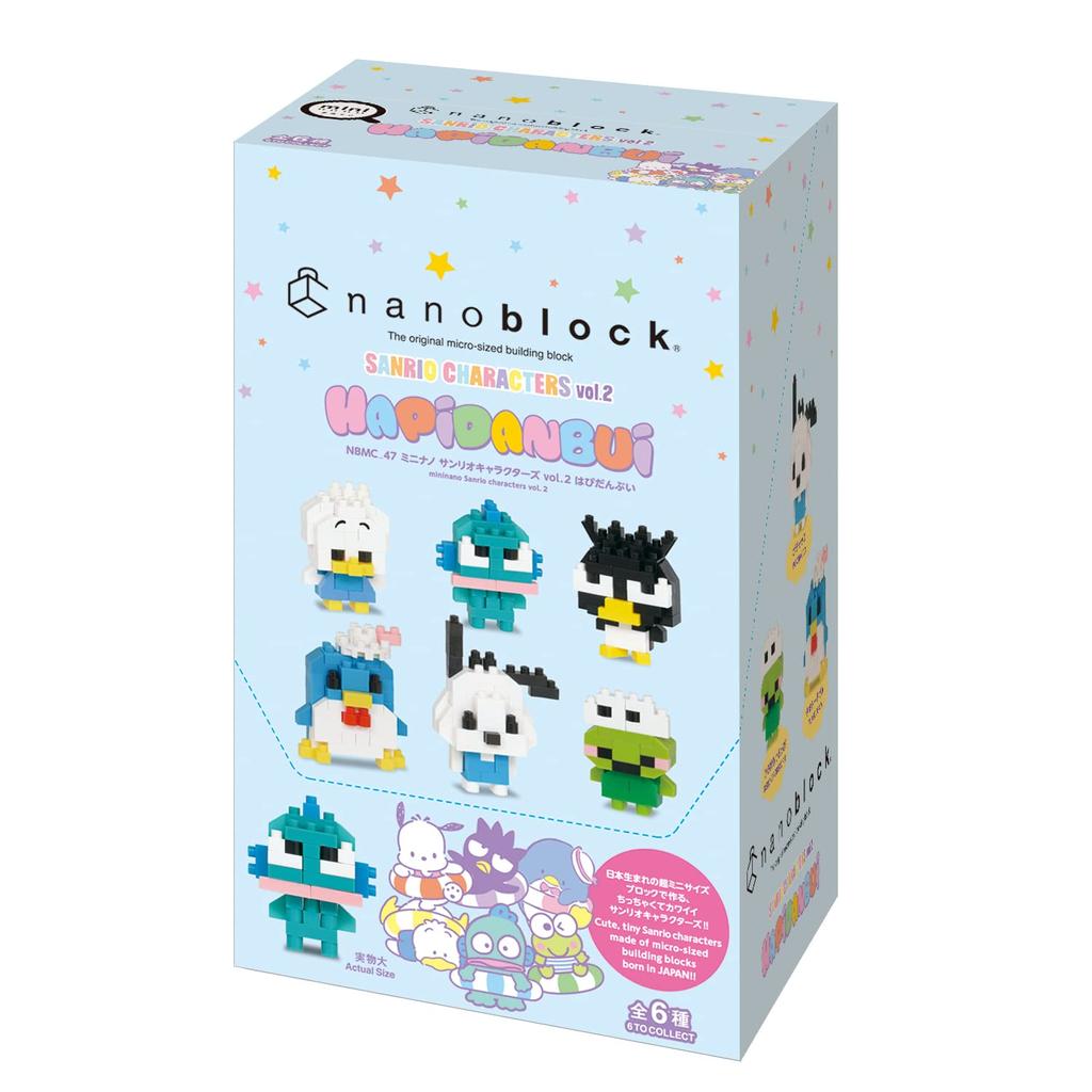 Kawada Nanoblock Mini Nano Sanrio Characters Hapidanbui 1BOX 6 6 Types In Total Vol.2 (BOX) NBMC_47S = Pieces,