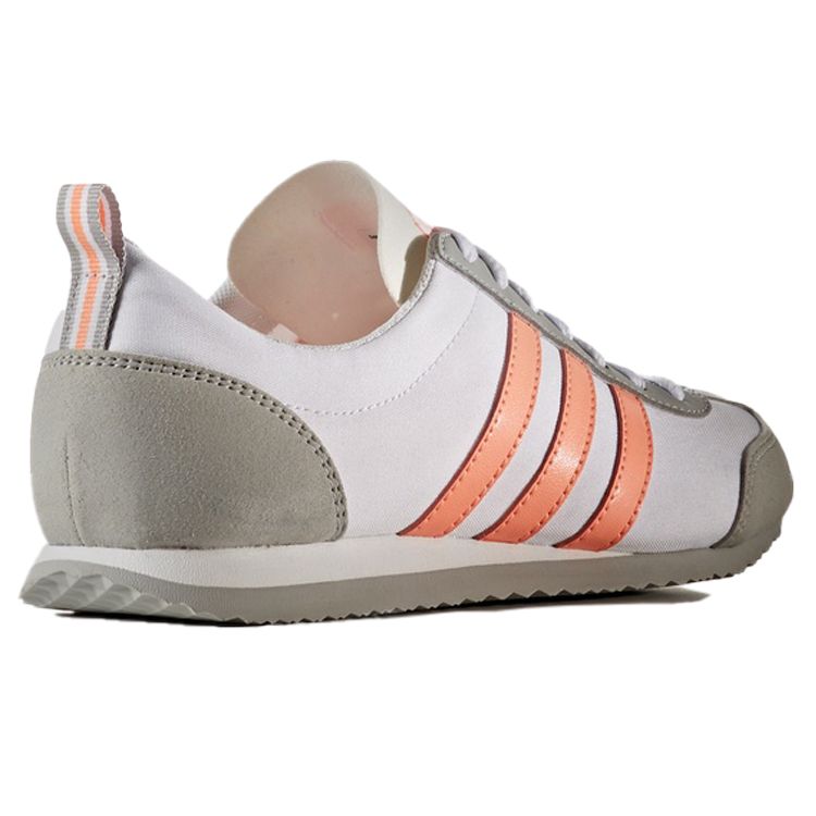 Adidas Neo Vs Jog Удобная ткань Нескользящие Низкие Повседневные Кроссовки для бега Женские кроссовки Белые Розовые Серые B74516