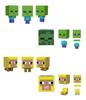 Ассортимент мини-фигурок Minecraft Mob Head E-фигурки, проданные в годах и (ШАХТЕРСКОЕ РЕМЕСЛО) [36 ящиков] [6 вверх] 986E-HDV64