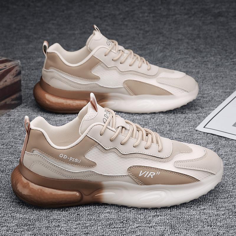 Мужская обувь Color Block, повседневная дизайнерская мужская обувь для бега на открытом воздухе, на платформе, спортивная мода, роскошь, теннис, кожаные кроссовки, мокасины