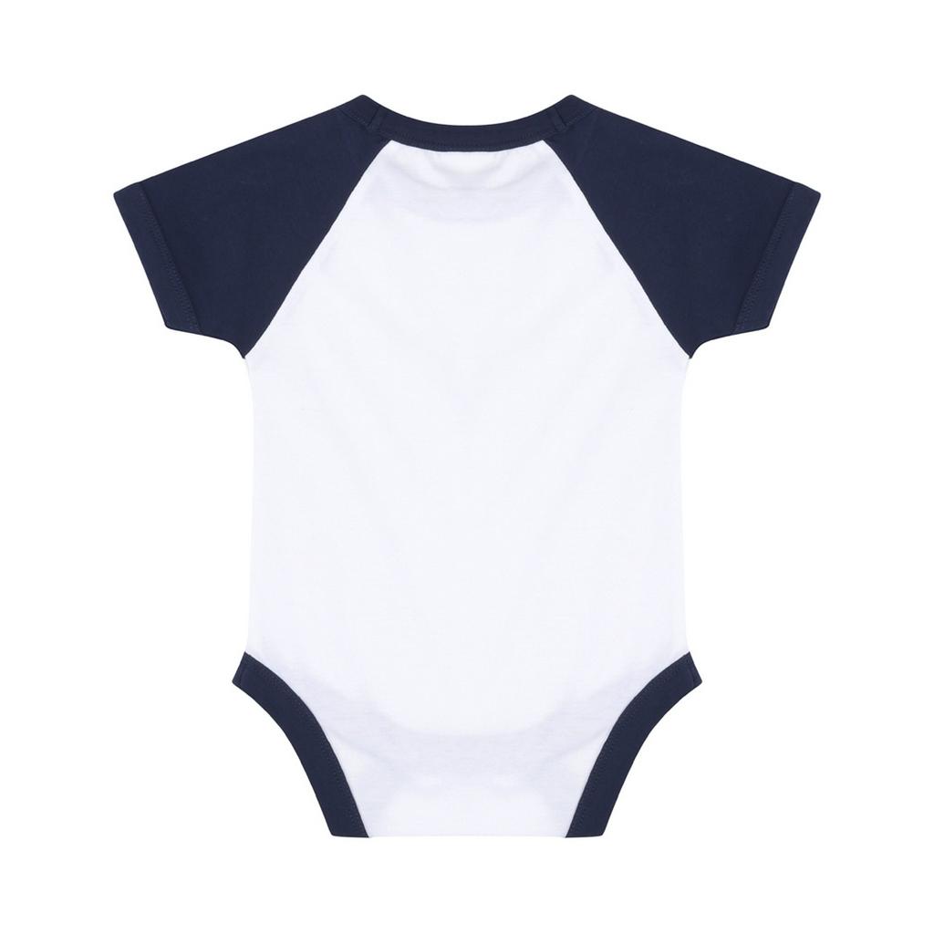 Larkwood Baby Boys/Girls Essential Short Sleeve Baseball Bodysuit
