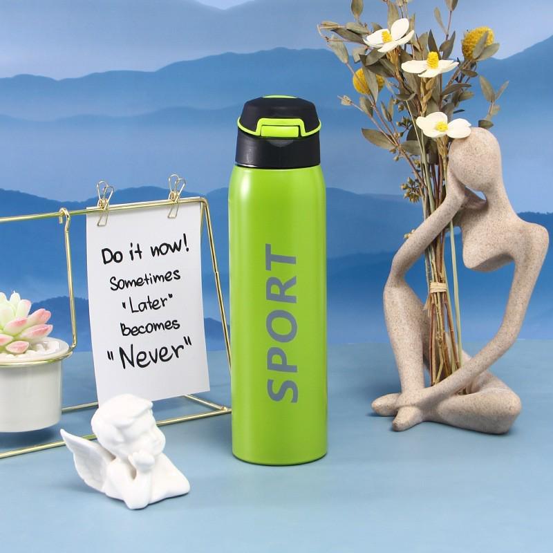 Термокружка с градиентным цветом и трубочкой Duckbill - 500 мл, корейский дизайн, нержавеющая сталь