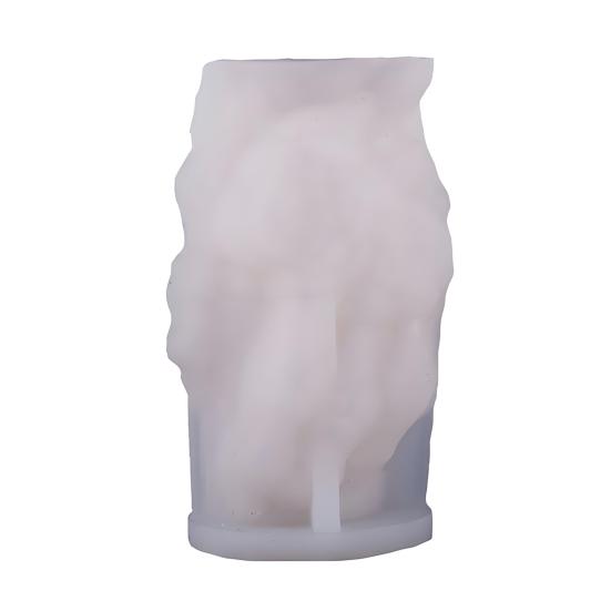 3D Skeleton Hand Candle Mold Halloween Skeleton Hand Rose Skull Silicone Mold for Epoxy Resin Casting Aromatherapy Soap Candle Making