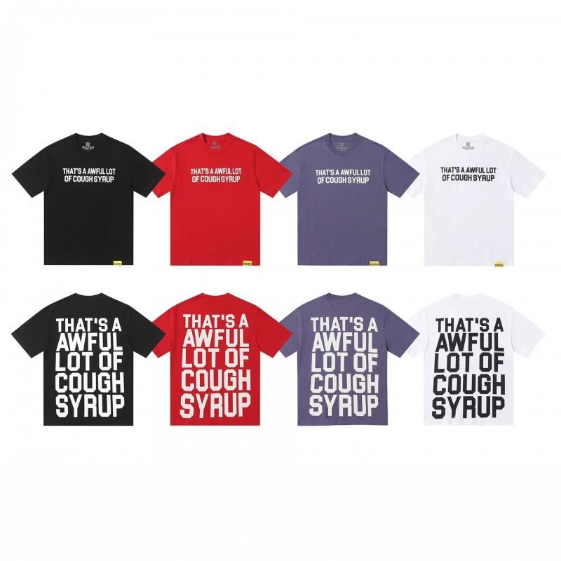 Oversized Short Sleeve T-Shirt Teens Casual Cotton Tee With Letter Print
