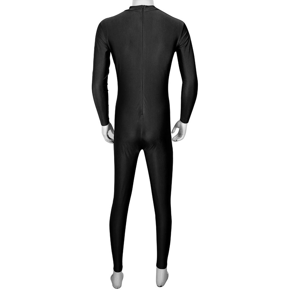 Мужской костюм с водолазкой, комбинезон из спандекса, боди с длинными рукавами, костюм зентай