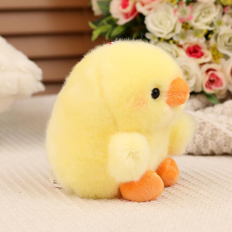 Cute And Fluffy Plush Animal Character Keychain Ideal For Bag Charm And Gift