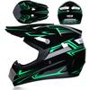 Full Face Mountain Bike Helmet Downhill MTB Off-Road Cycling ABS Shell With Decal Graphics Unisex Adult S M L XL